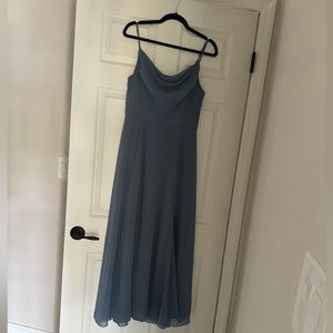 Bridesmaid Dress in light blue, size 10, has been hemmed for length